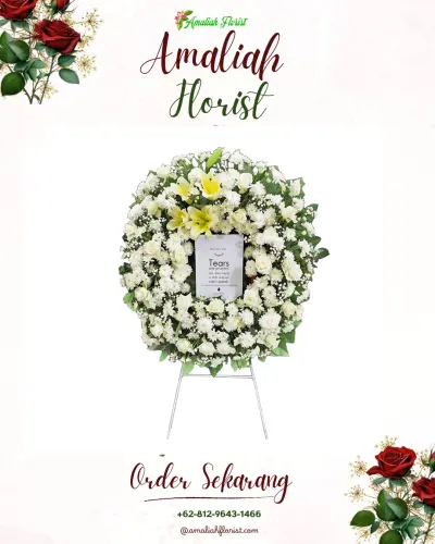 Krans Bunga Duka Cita di Halim Perdana Kusuma